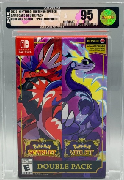 Pokemon Scarlet & Violet Nintendo Switch Dual Pack Sealed New VGA 95 Graded